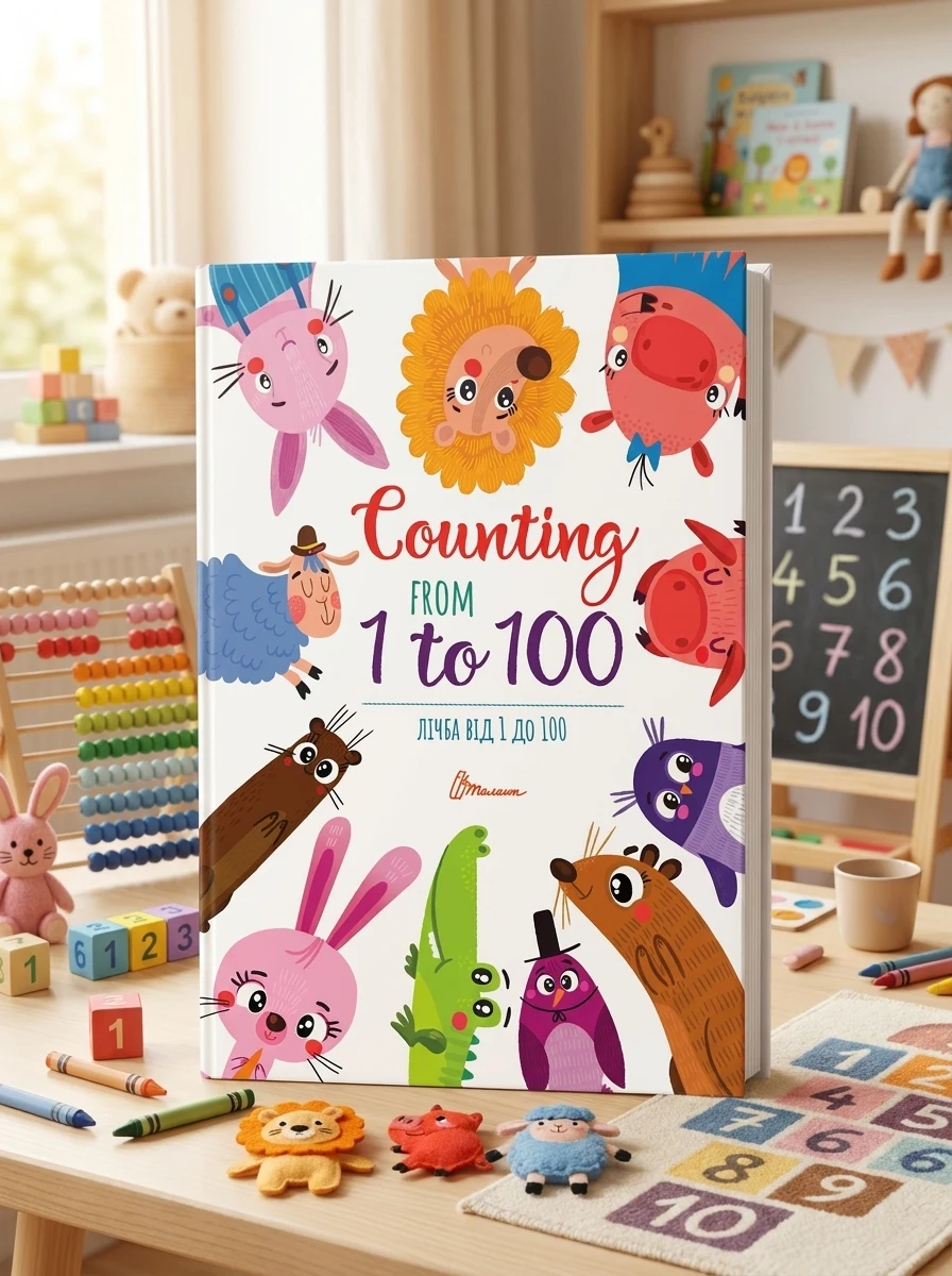 Лічба від 1 до 100 / Counting from 1 to 100, — Дитяча література