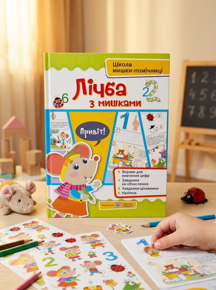 Лічба з мишками (+наліпки)