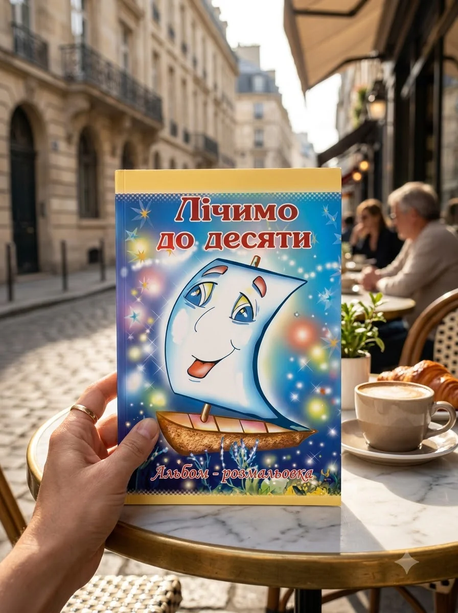 Лічимо до двадцяти. Альбом-розмальовка — Розмальовки для дітей