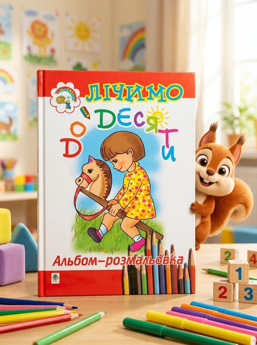 Лічимо до десяти. Розмальовка — Дитяча література