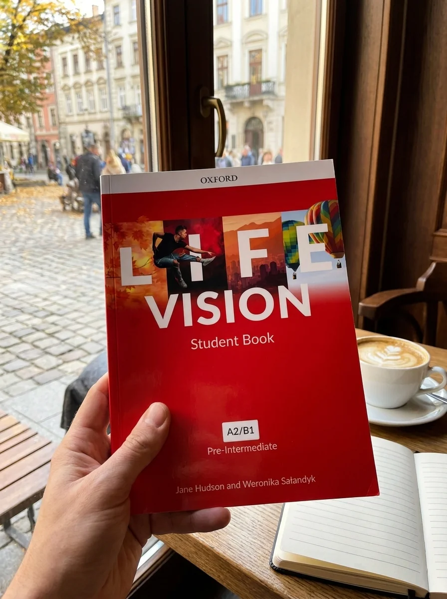 Life Vision Pre-Intermediate A2-B1 Student's Book with e-Book (Edition for Ukraine) — Джейн Хадсон, обкладинка