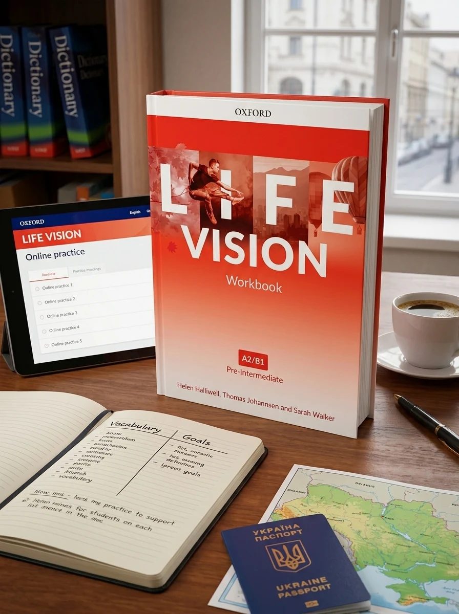 Life Vision Pre-Intermediate A2-B1 Workbook with Online Practice (Edition for Ukraine) — Вивчення мов