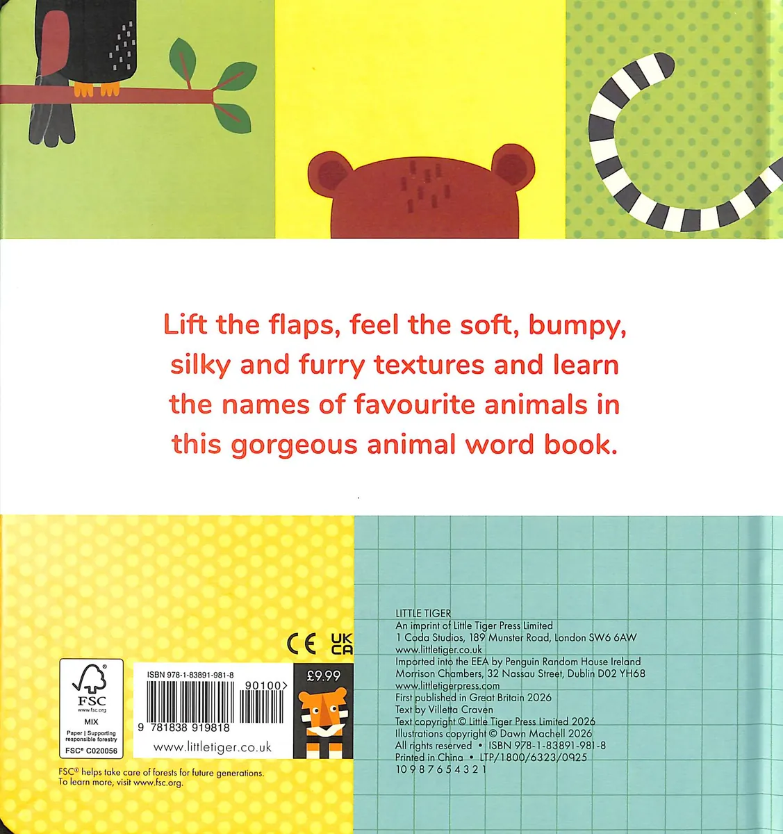 Lift, Touch Learn First Words. Animals — Вілетта Крейвен, фото 4