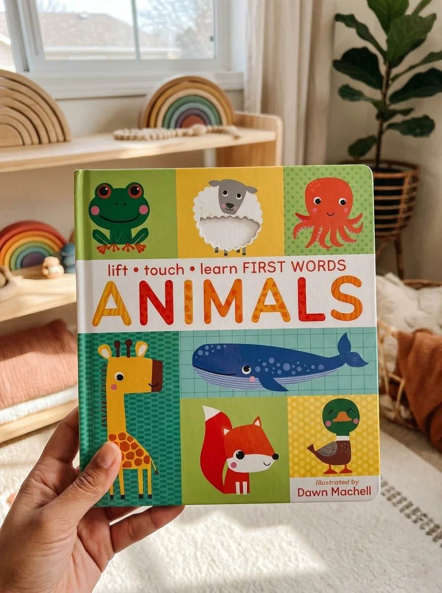 Lift, Touch Learn First Words. Animals — Вілетта Крейвен, обкладинка