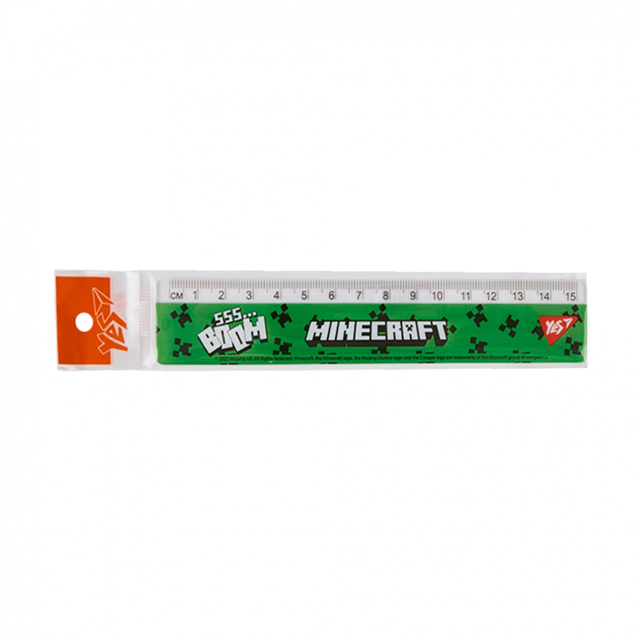 Лінійка Yes 15 см Minecraft Boom