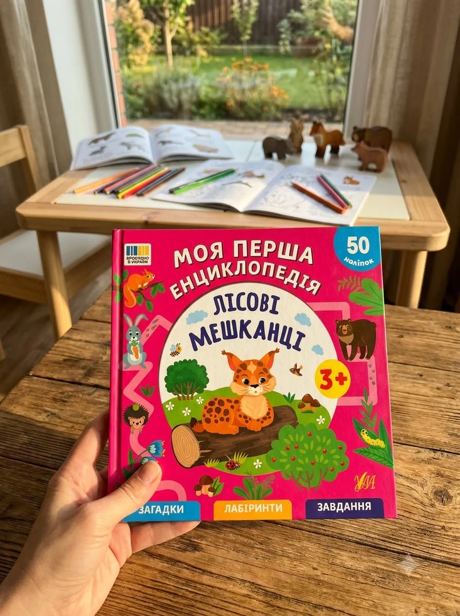Лісові мешканці. Моя перша енциклопедія (+ наліпки) — фото 2