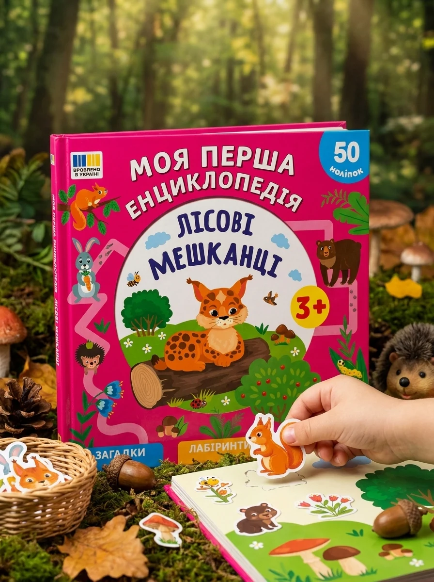Лісові мешканці. Моя перша енциклопедія (+ наліпки)