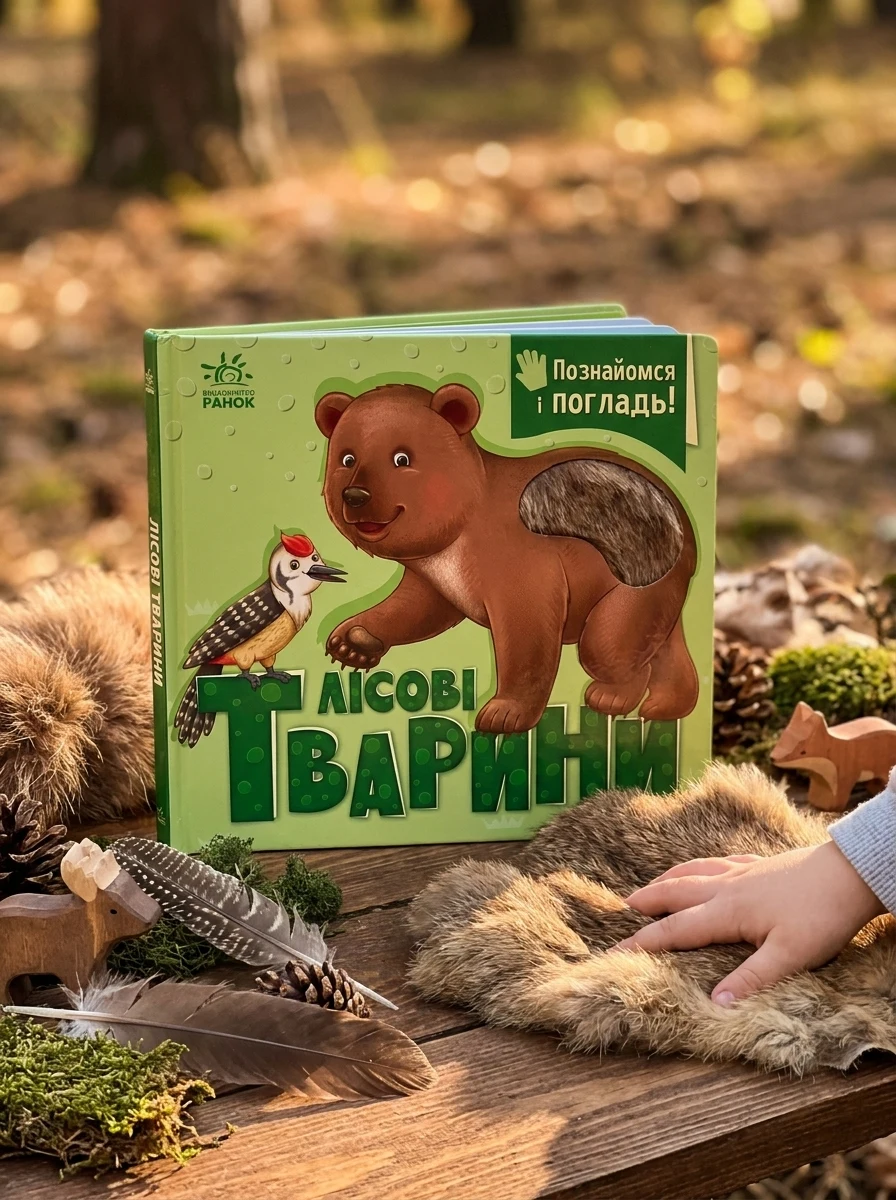 Лісові тварини. Познайомся і погладь — Дитяча література