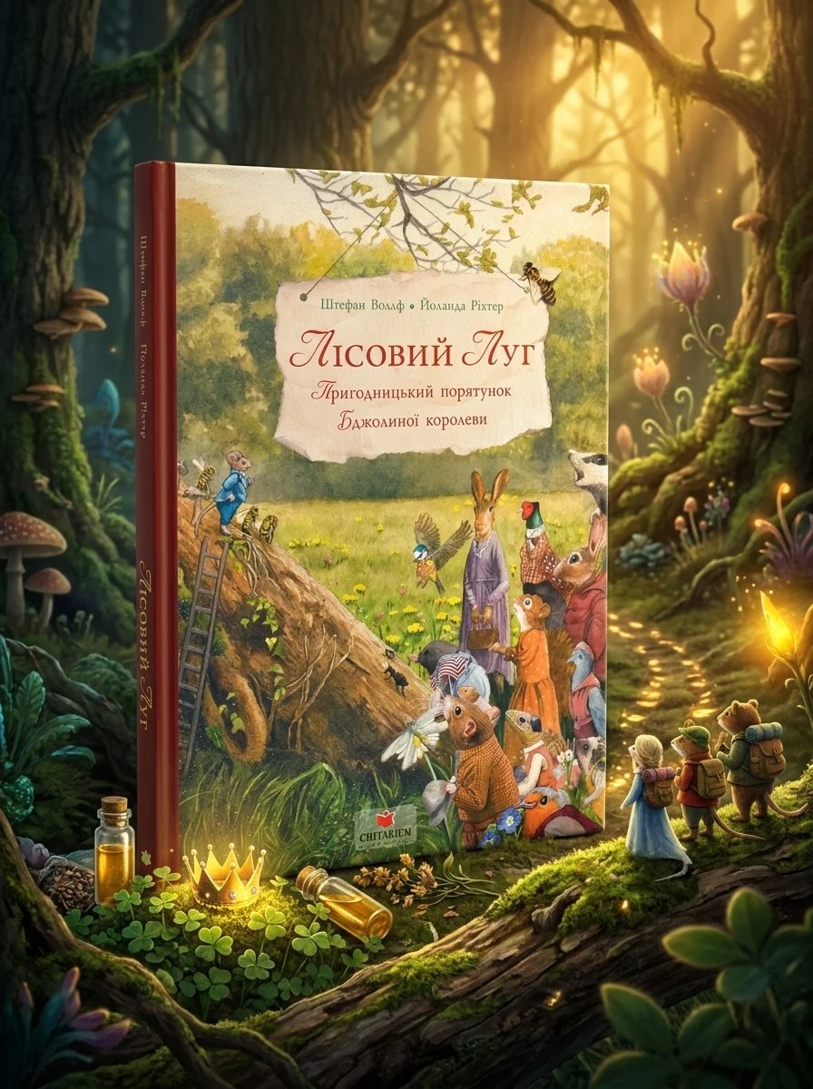 Лісовий луг. Пригодницький порятунок Бджолиної королеви — Стефан Вольф, обкладинка