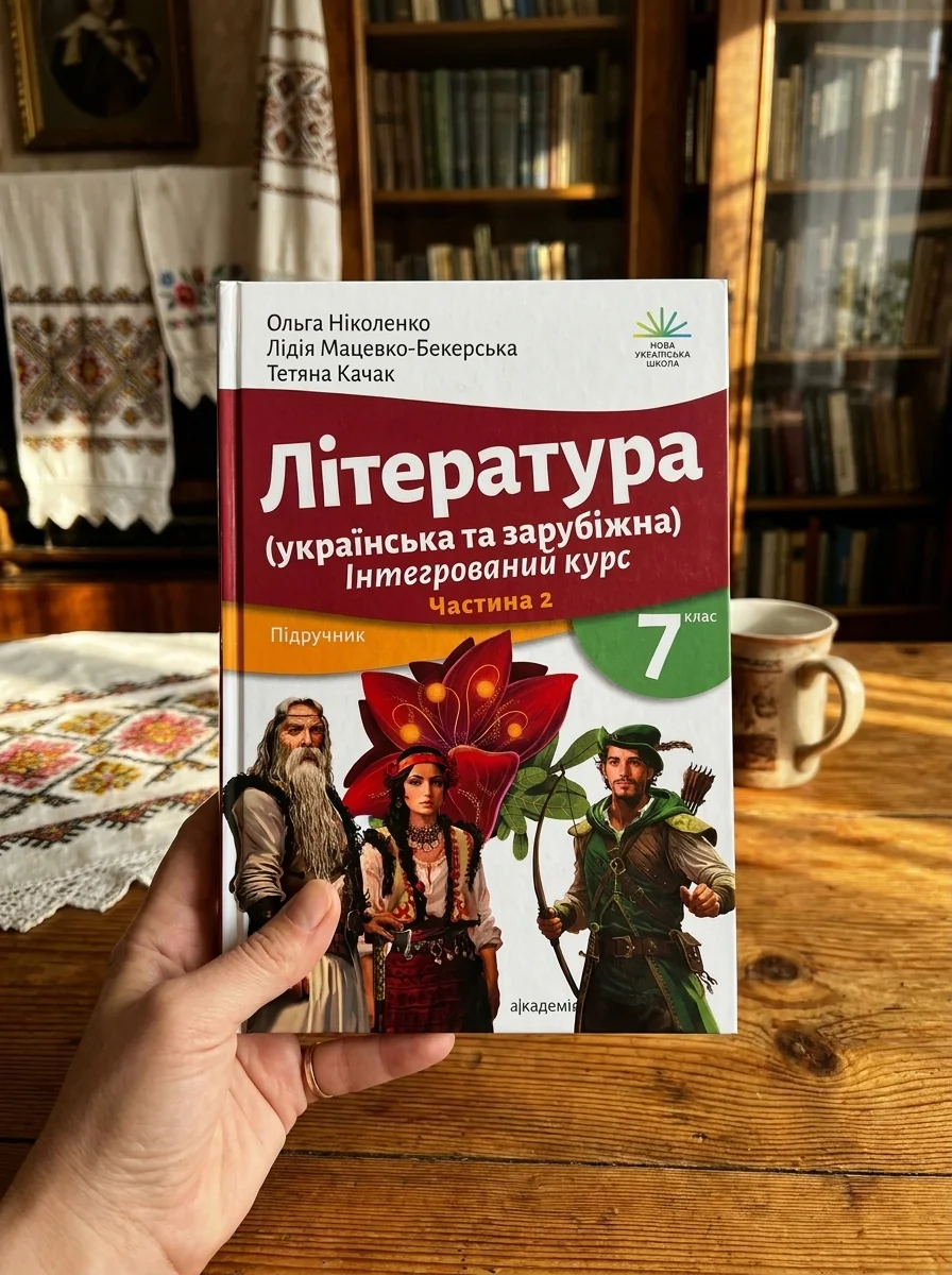 Література українська та зарубіжна. 7 клас. Частина 2 — Лідія Мацевко-Бекерська, обкладинка