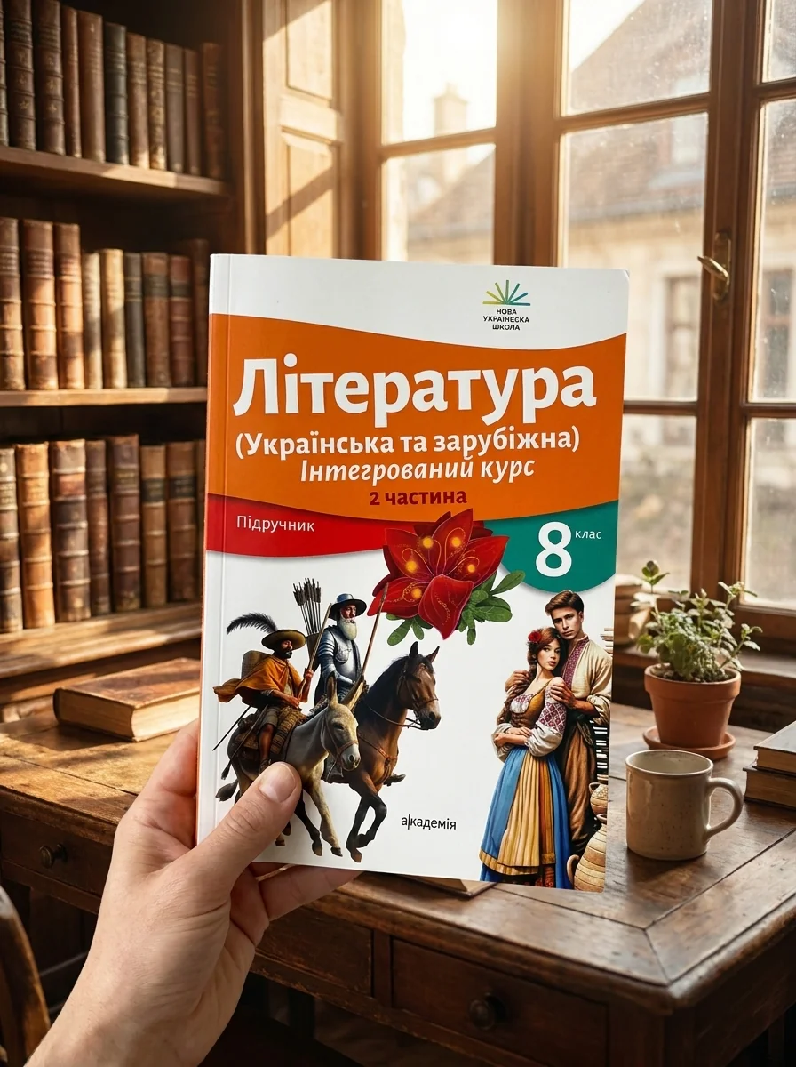 Література (Українська та зарубіжна). Інтегрований курс. Підручник. 8 клас. Частина 2 — Ольга Ніколенко, обкладинка