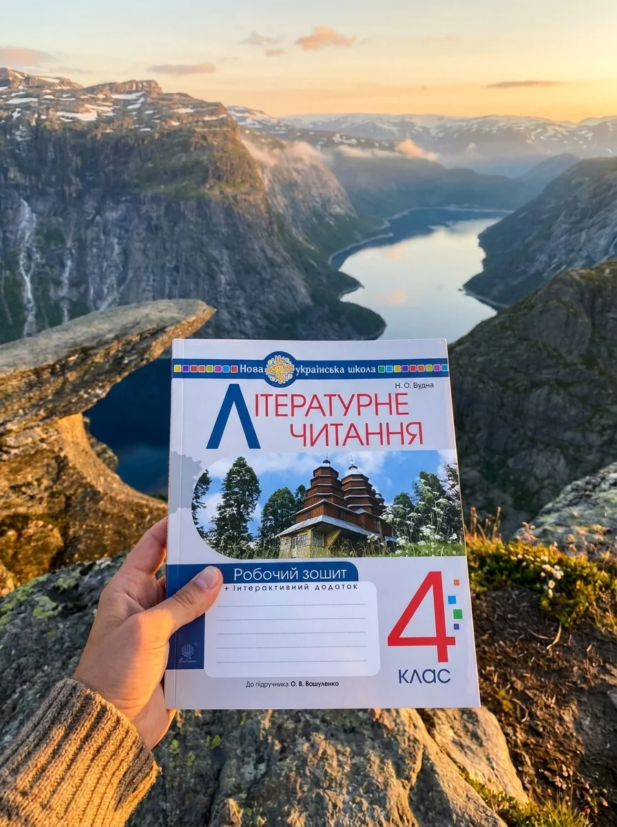 Літературне читання. 4 клас. Робочий зошит (до підручника О.В. Вашуленко «Українська мова та читання». 4 клас. Частина 2) — Наталя Будна, обкладинка