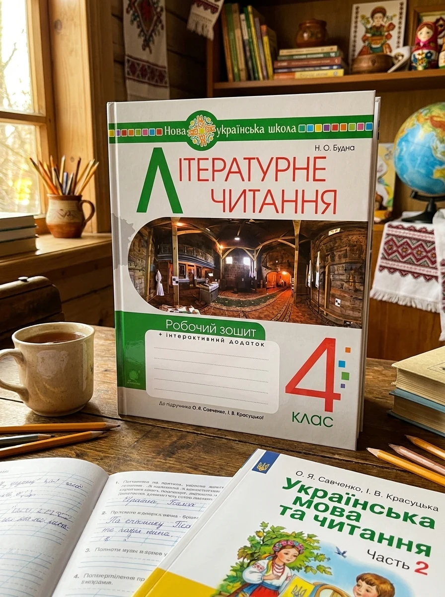 Літературне читання. 4 клас. Робочий зошит (до підручника "Українська мова та читання". 4 клас. Частина 2. Савченко О.Я., Красуцька І.В.)