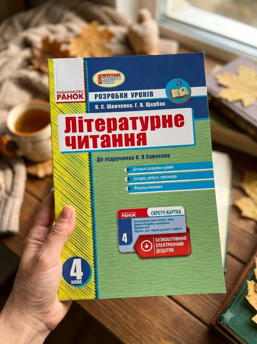 Літературне читання 4 клас. Розробки уроків до підручника Савченко О.Я. — Галина Щербак, обкладинка