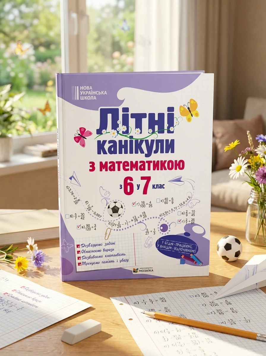 Літні канікули з математикою : з 6 у 7 клас