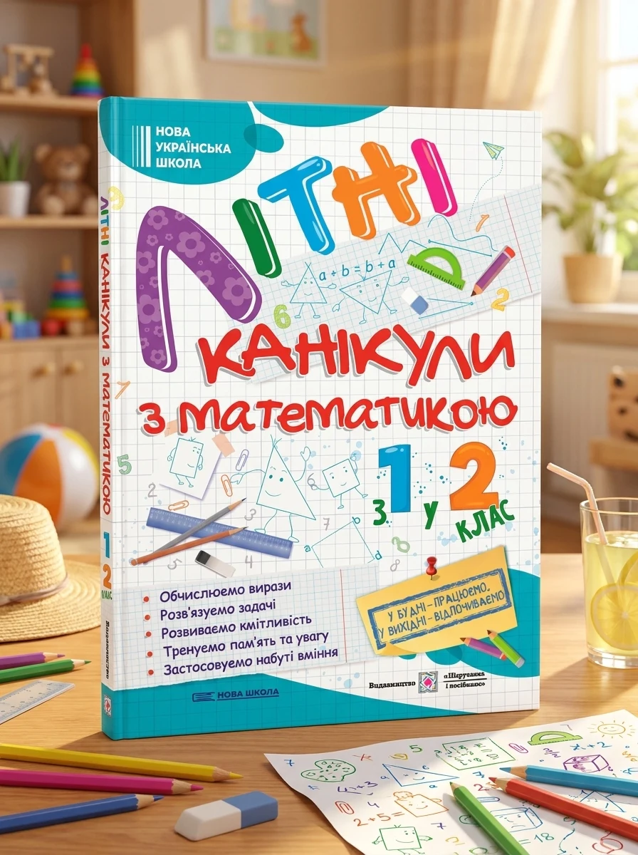 Літні канікули з Математикою. Зошит для учня з 1-го у 2-й клас — Дитяча література