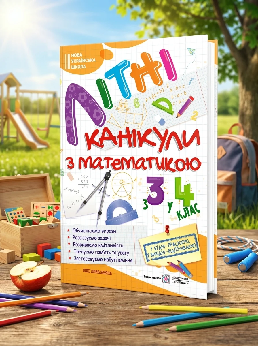 Літні канікули з Математикою. Зошит для учня з 3-го у 4-й клас — Дитяча література