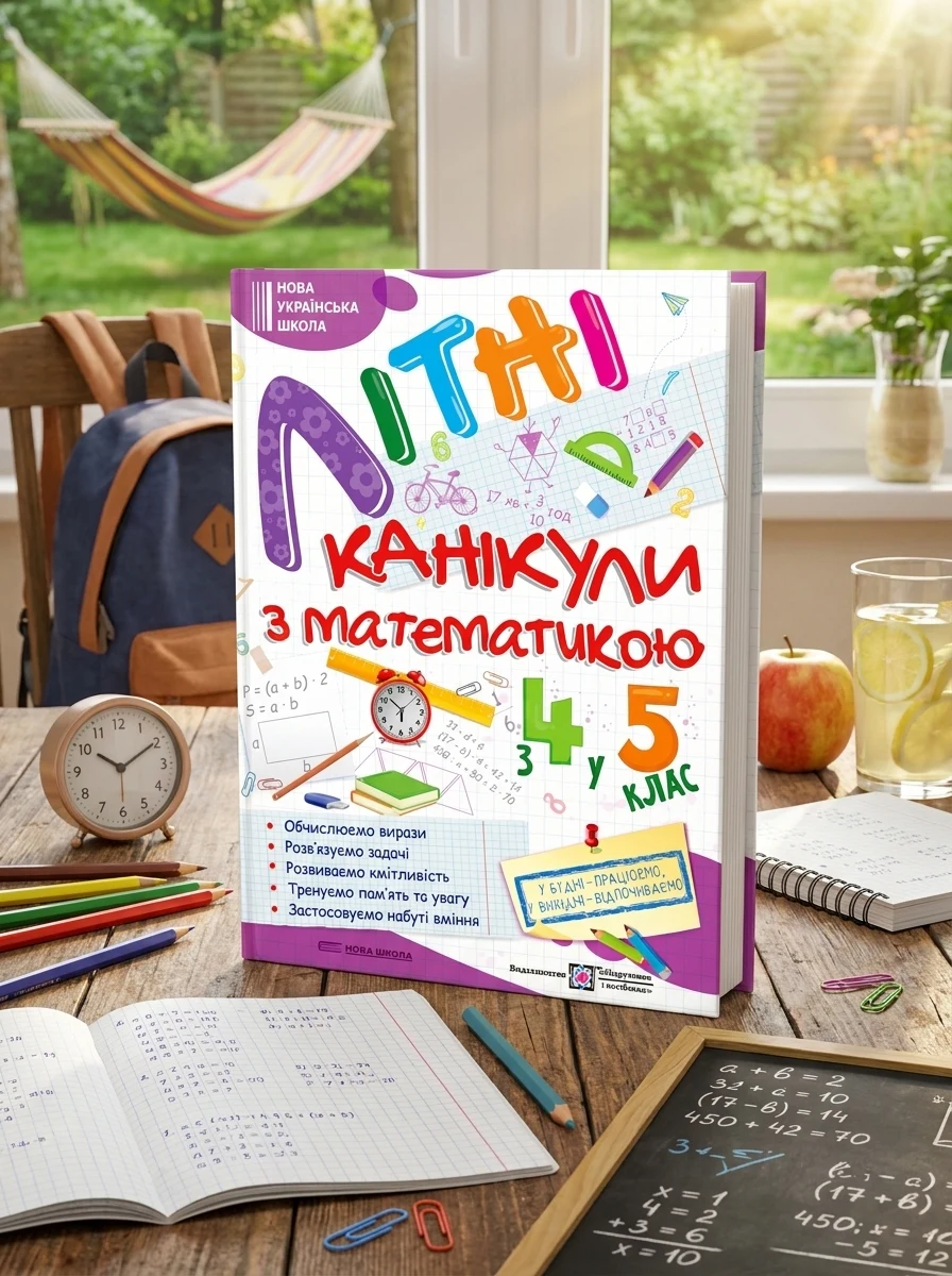 Літні канікули з Математикою. Зошит для учня з 4-го у 5-й клас — Дитяча література