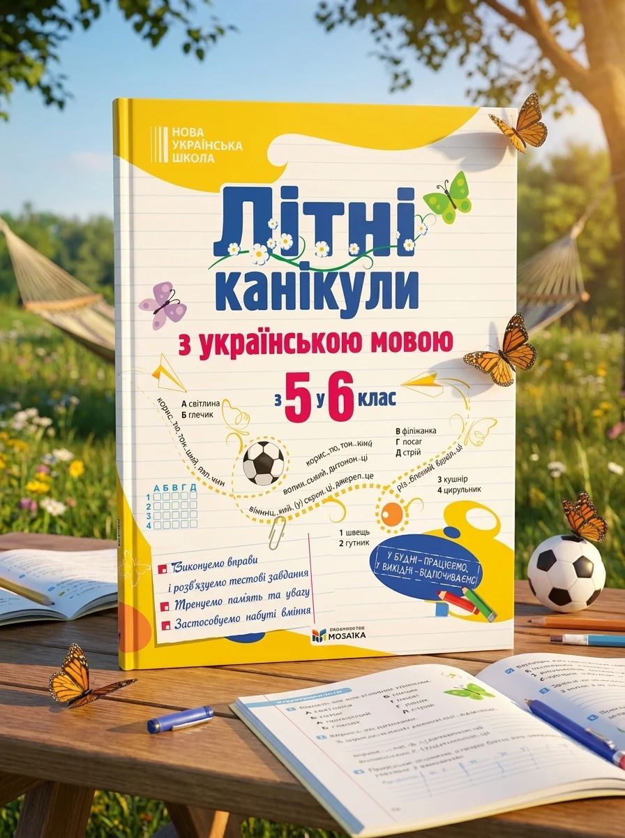 Літні канікули з українською мовою: з 5 у 6 клас /НУШ/ — Навчальна література