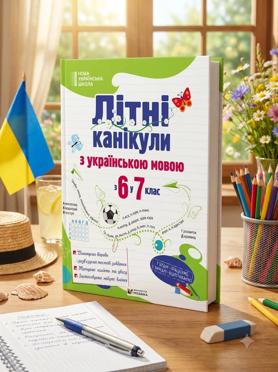 Літні канікули з українською мовою: з 6 у 7 клас — Навчальна література