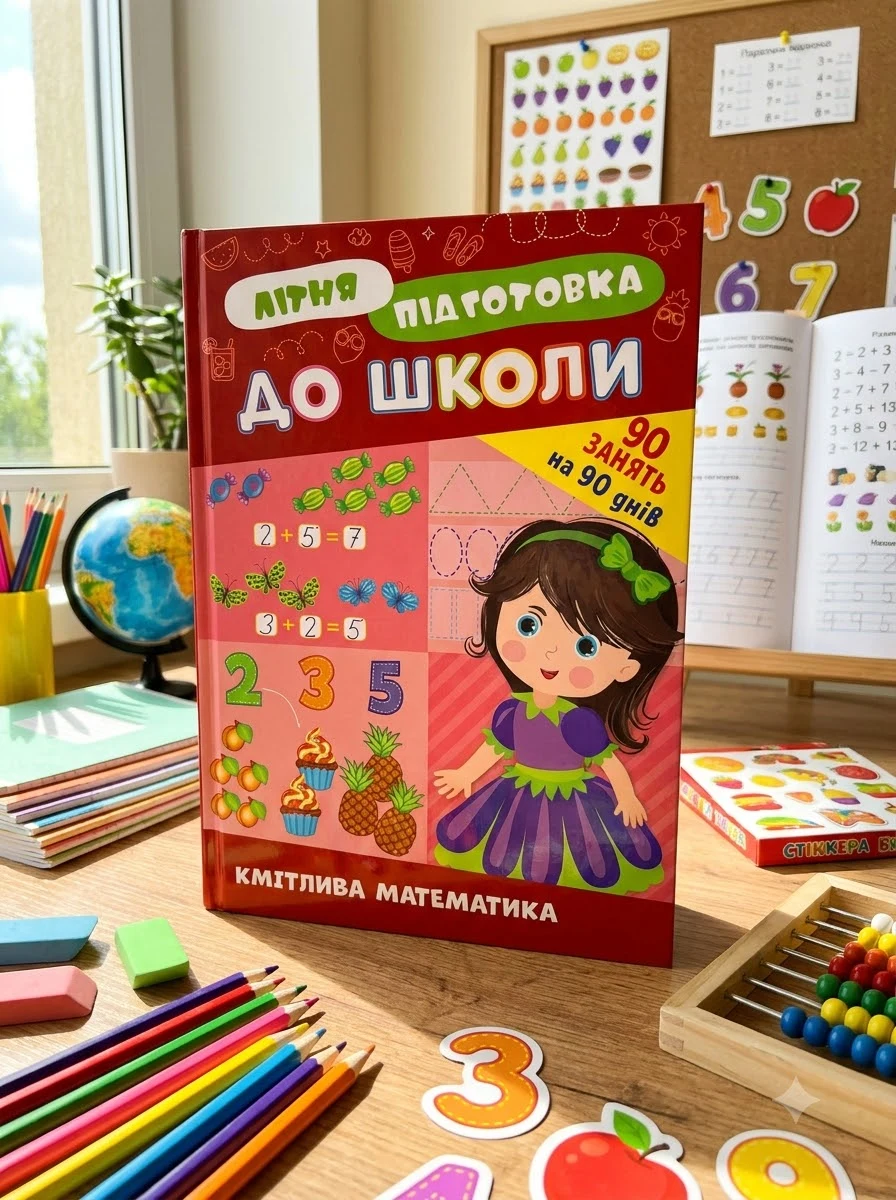 Літня підготовка до школи. Комплект із 2 шт: Кмітлива математика та Логічне мислення — фото 2