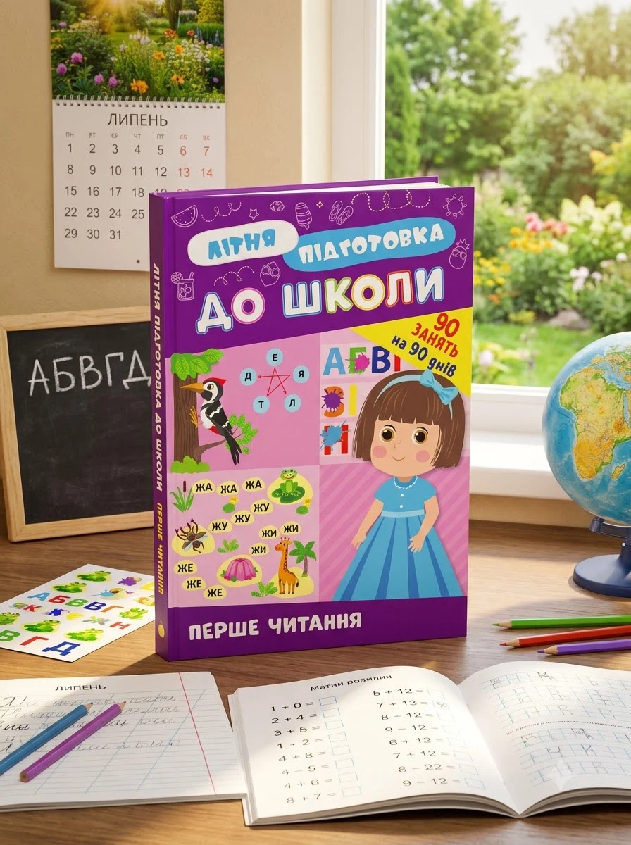 Літня підготовка до школи. Комплект із 2 шт: Перше читання та Підготовчі прописи — фото 2