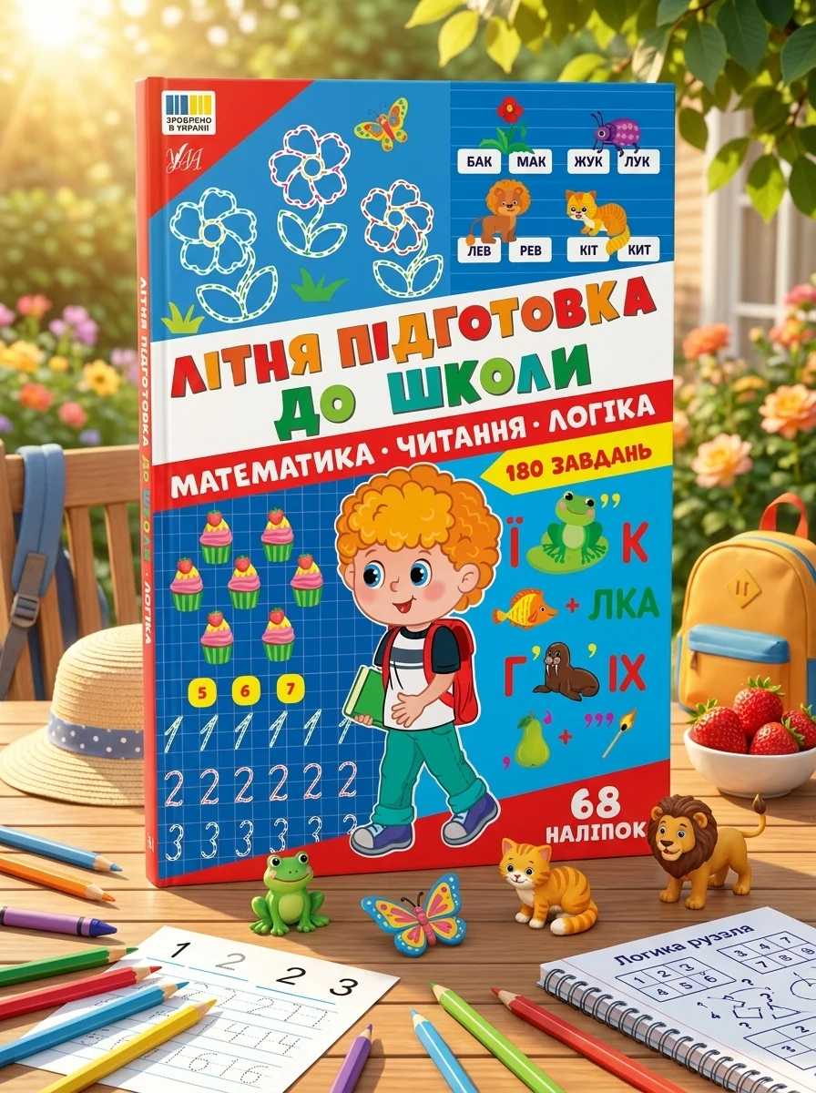 Літня підготовка до школи. Математика. Читання. Логіка — фото 2