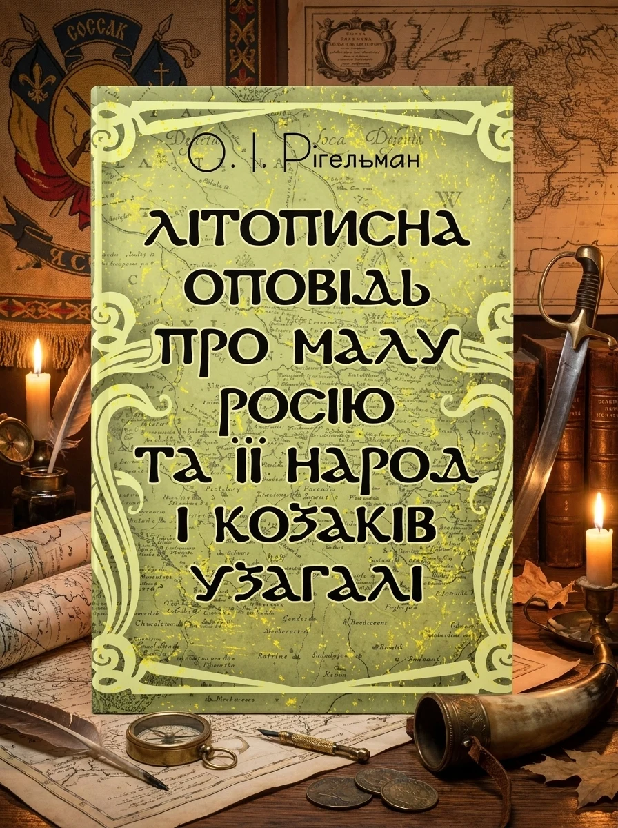 Літописна оповідь про Малу Росію та її народ і козаків узагалі — Рігельман О.І., обкладинка