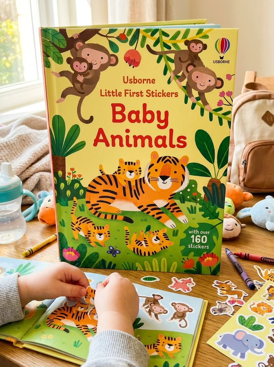 Little First Stickers Baby Animals