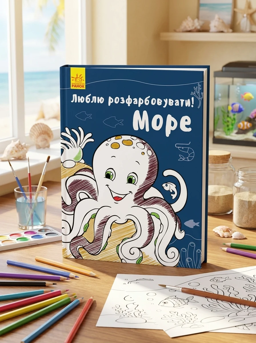 Люблю розмальовувати. Море, — Дитяча література