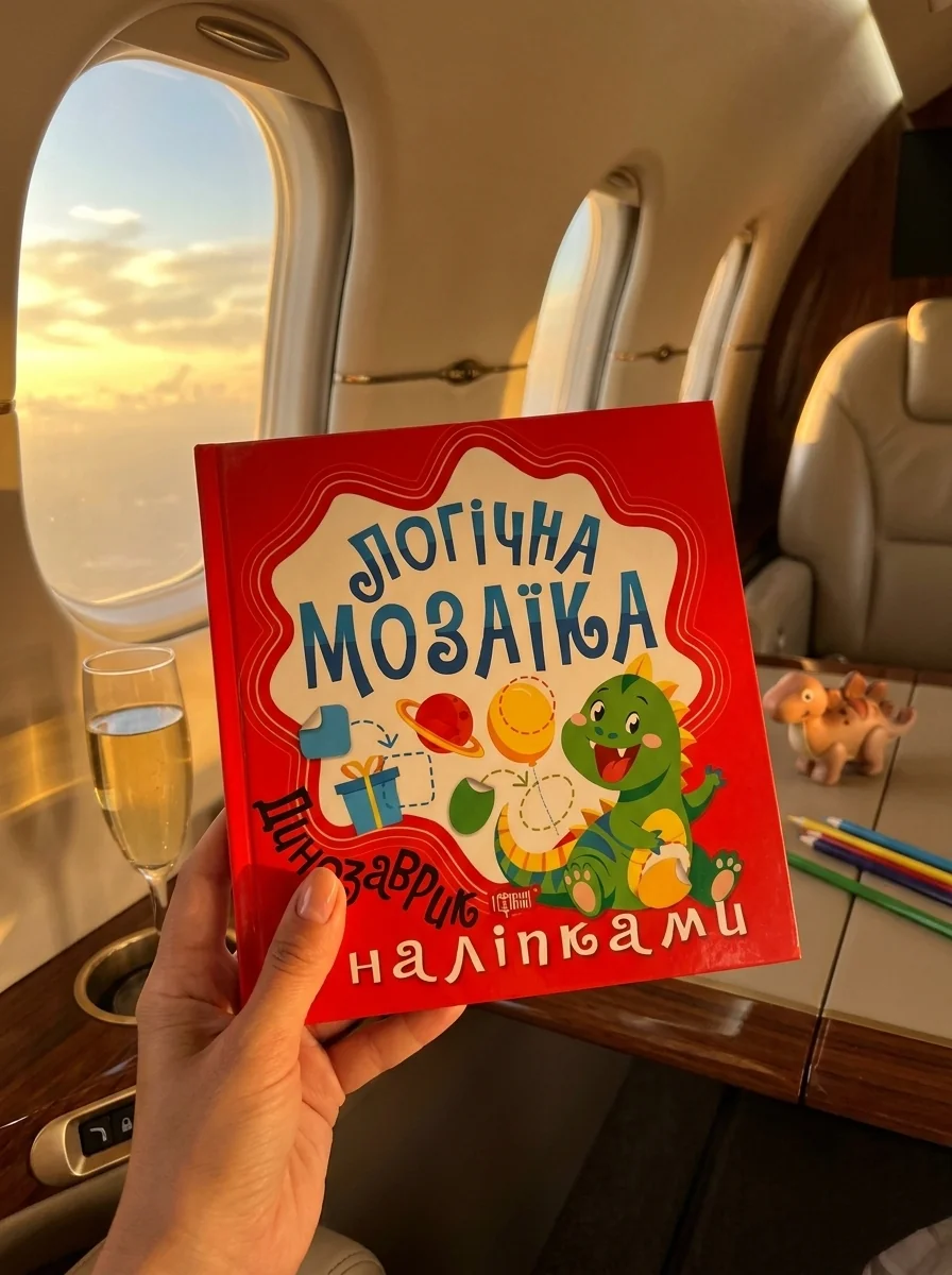 Логічна мозаїка. Динозаврик з наліпками — Людмила Кієнко, фото 2