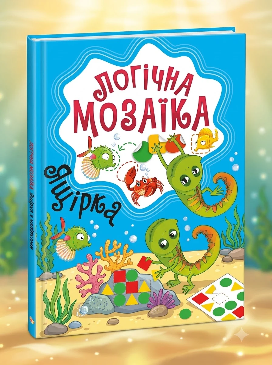 Логічна мозаїка. Ящірка з наліпками