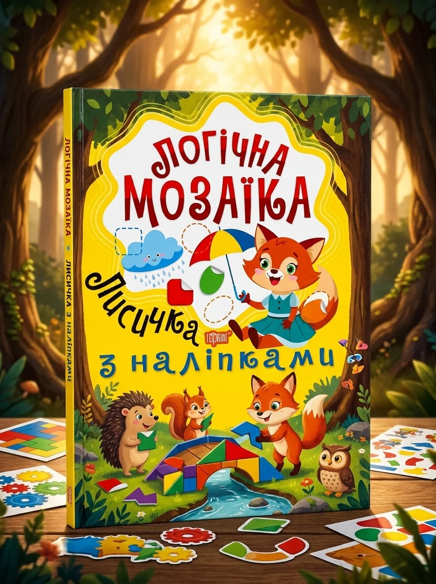 Логічна мозаїка. Лисичка з наліпками — Книги