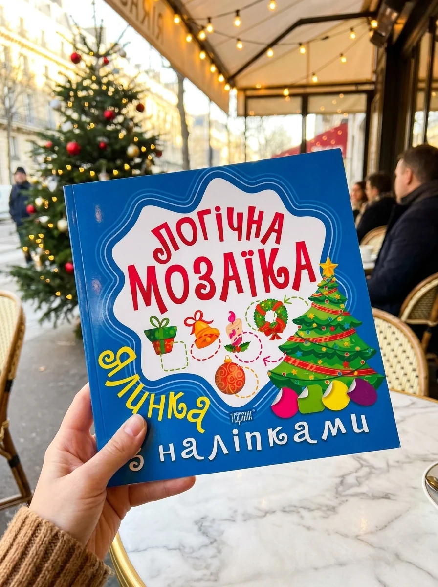 Логічна мозаїка. Мозаїка з наліпками. Ялинка — Оксана Алліна, обкладинка