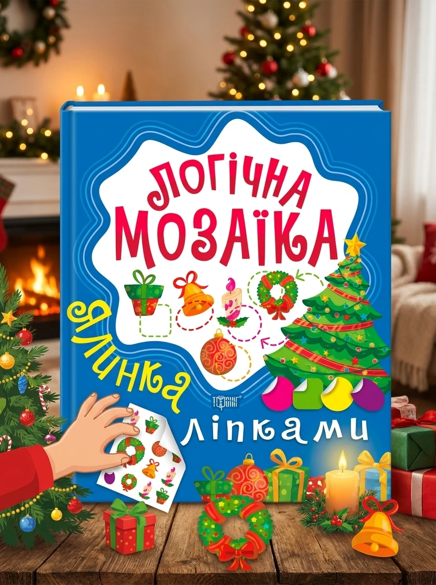 Логічна мозаїка. Мозаїка з наліпками. Ялинка — Книги
