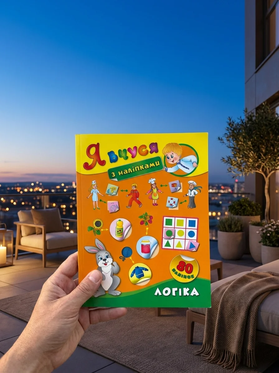 Логіка. Я вчуся з наліпками — Книги з наліпками
