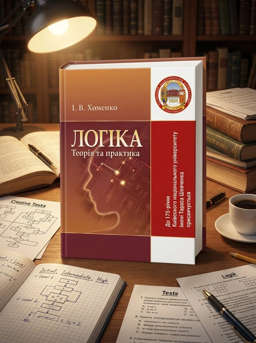 Логіка: теорія та практика. Підручник. — Хоменко І.В., обкладинка