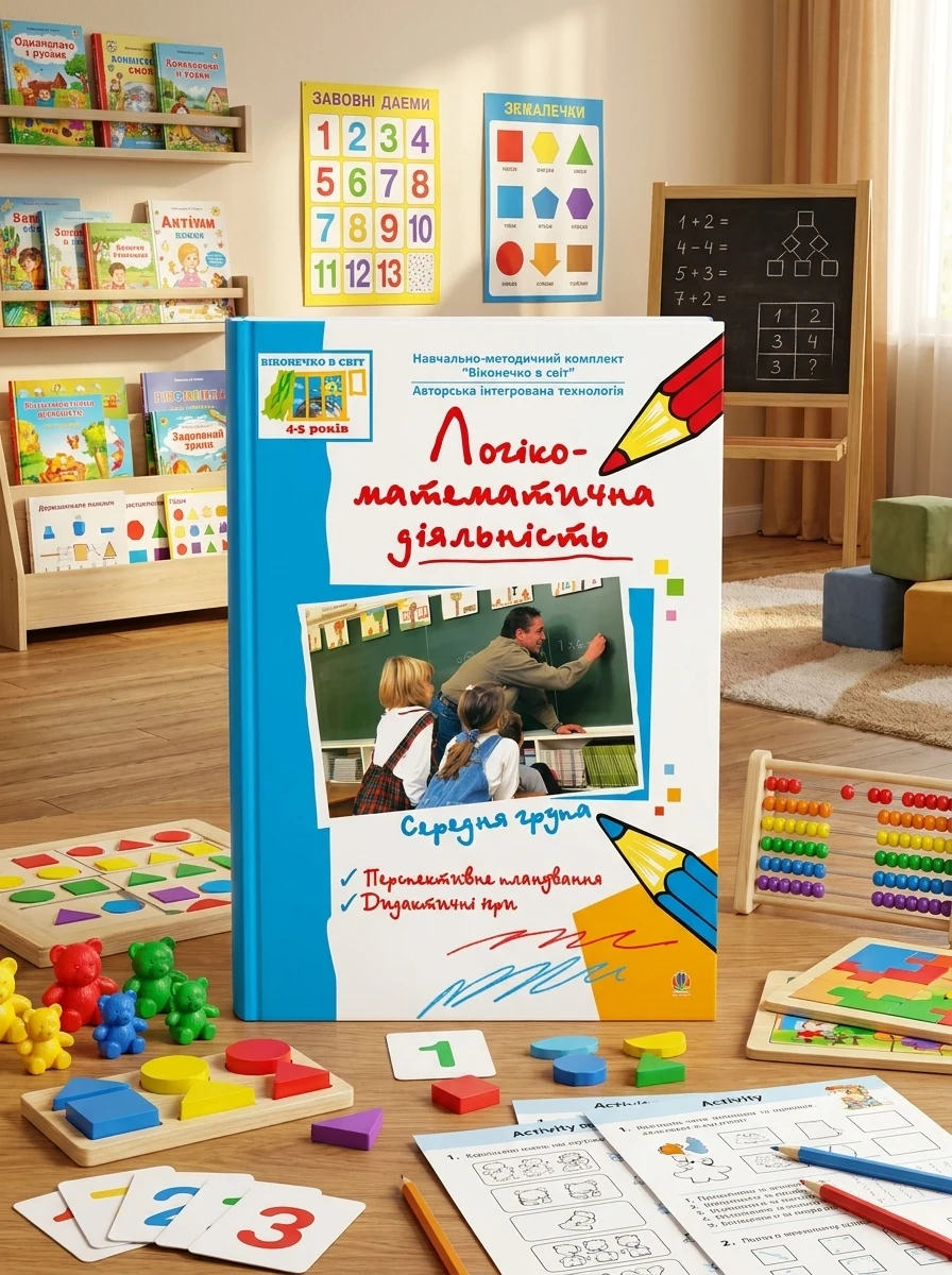 Логіко-математична діяльність. Середня група. Віконечко в світ — Дитяча література