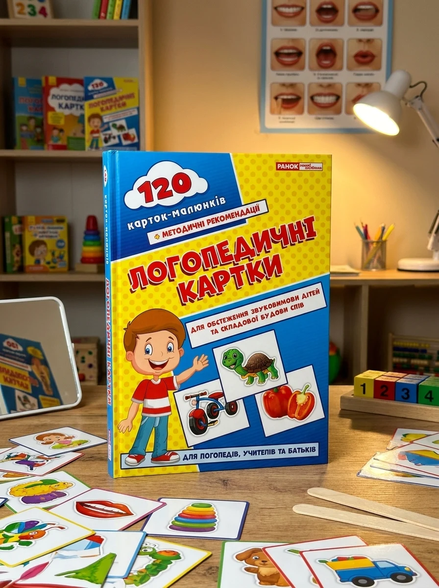 Логопедичні картки №1. Звуковимова та будова слів, — Вивчення мов