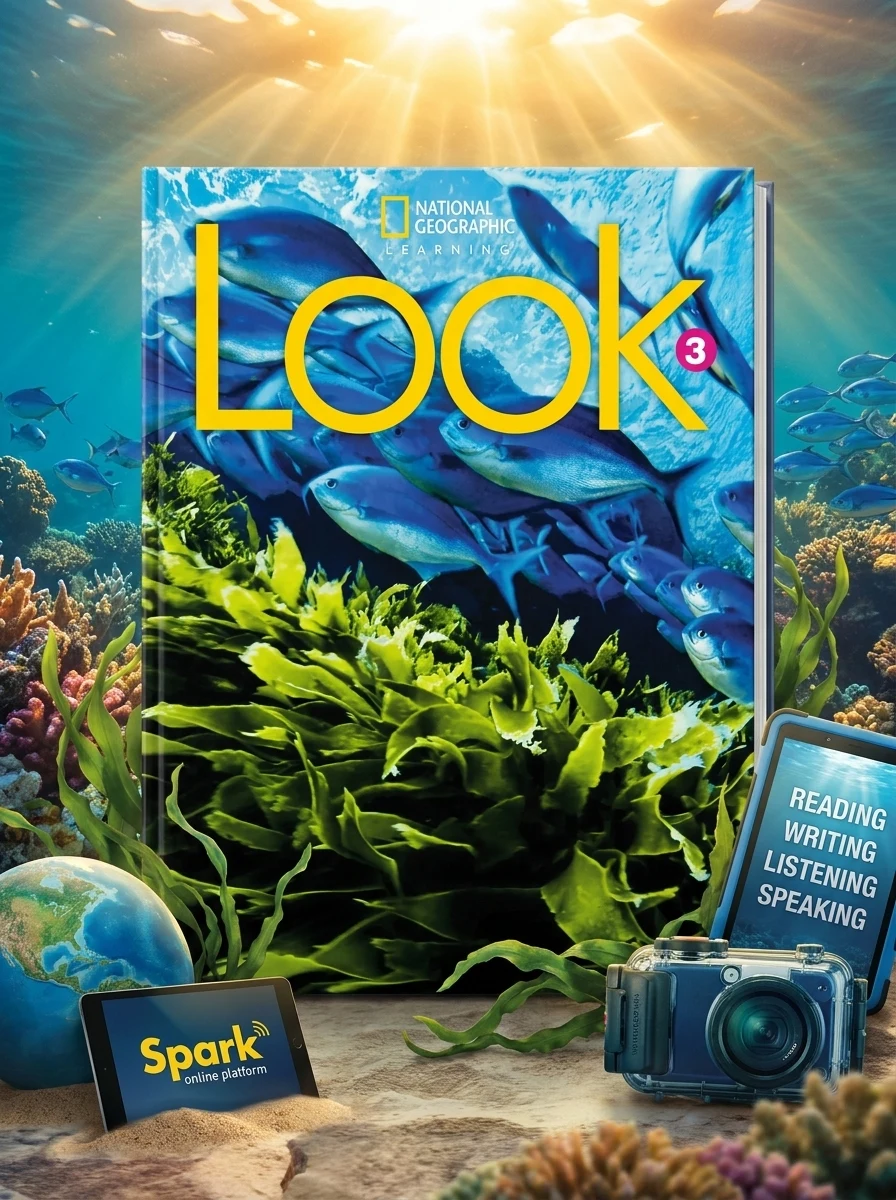 Look 3. Students Book with Sticker Code for Spark — Даніель Барбер, обкладинка
