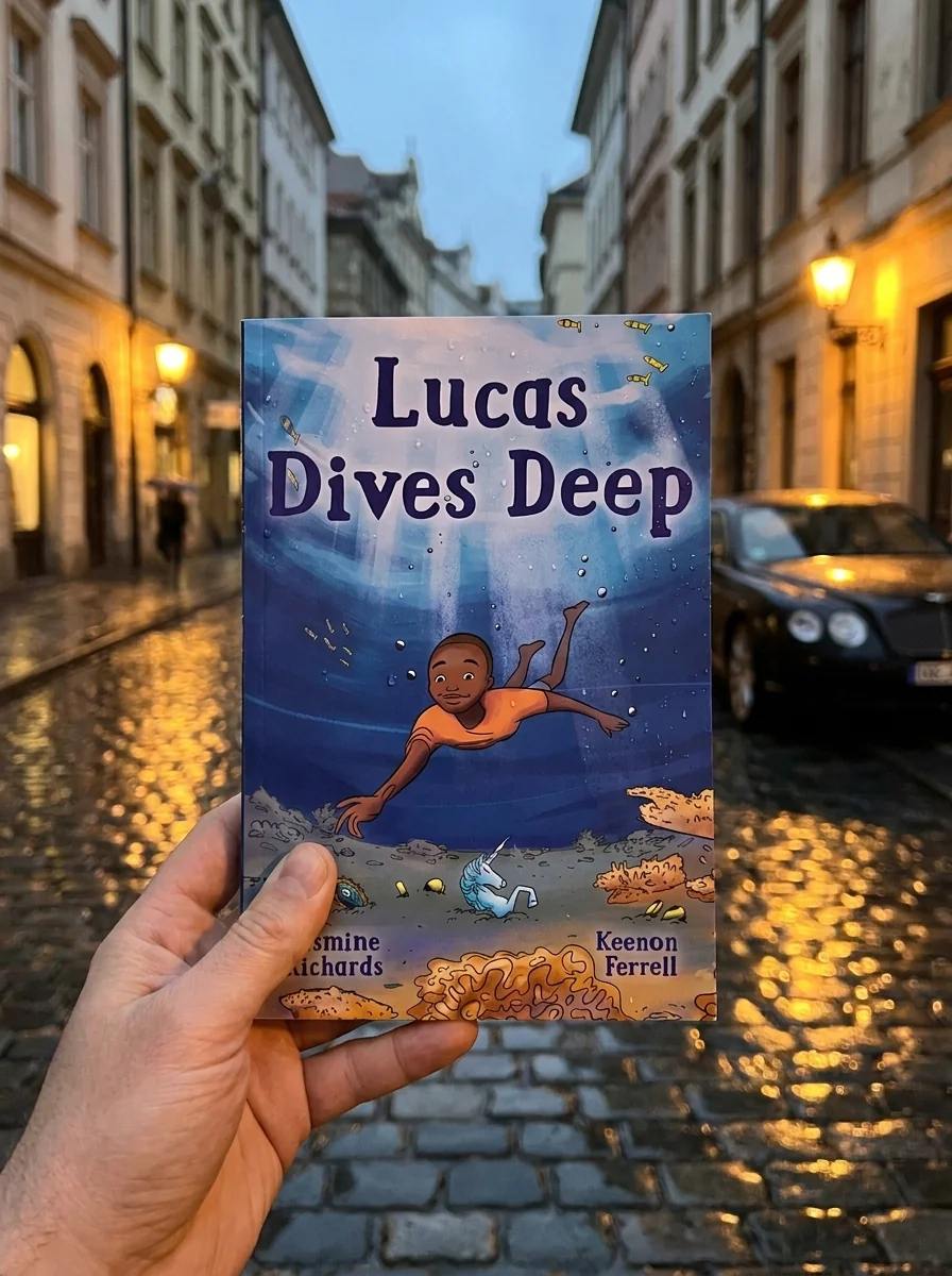 Lucas Dives Deep — Jasmine Richards, обкладинка