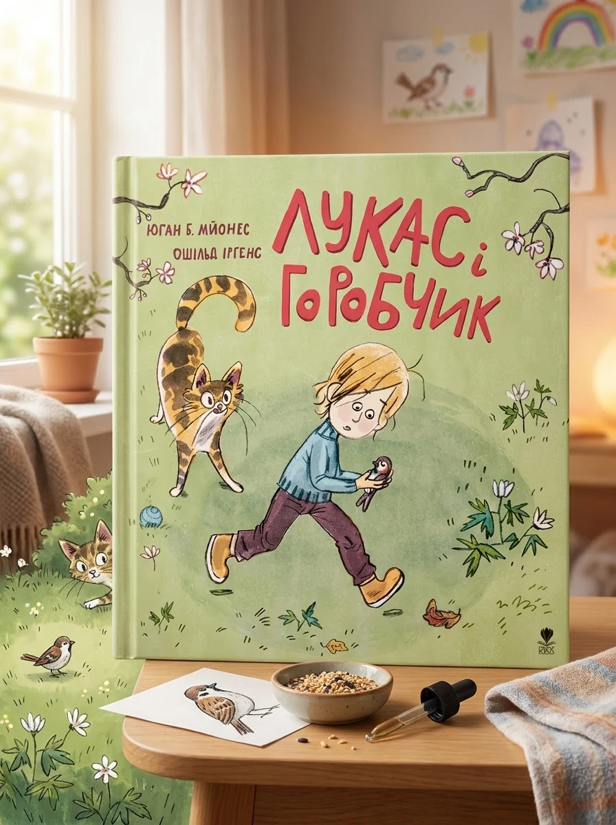 Лукас і горобчик — Дитячі книги