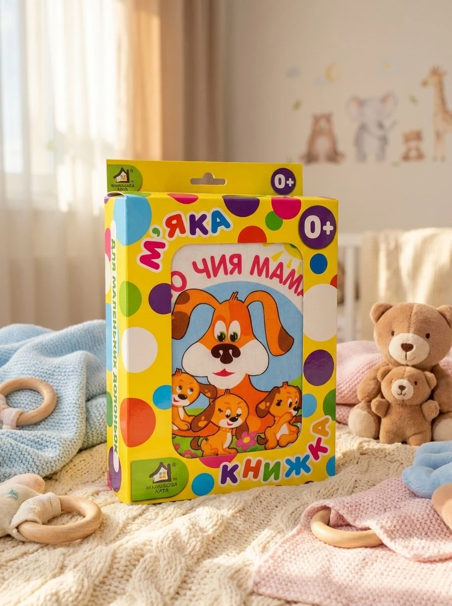 М`яка книжка. (15*20) Хто чия Мама? 0+ — Без автора, обкладинка