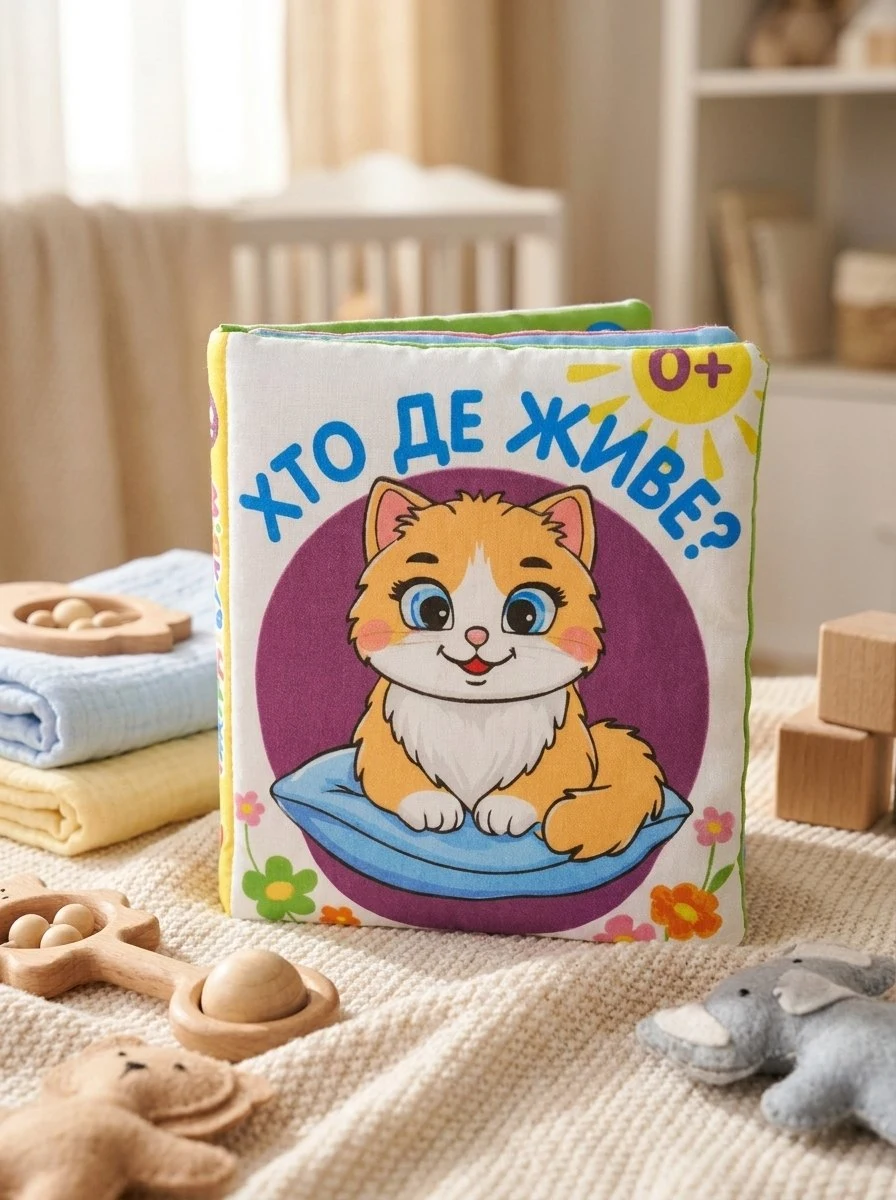 М`яка книжка. (15*20) Хто де живе? 0+ — Без автора, обкладинка