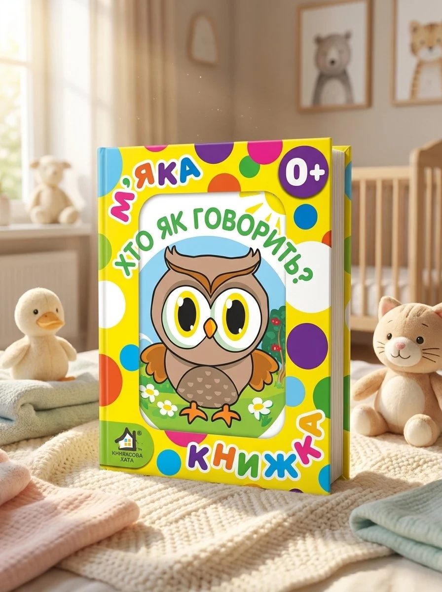 М`яка книжка. (15*20) Хто як говорить? 0+ — Без автора, обкладинка