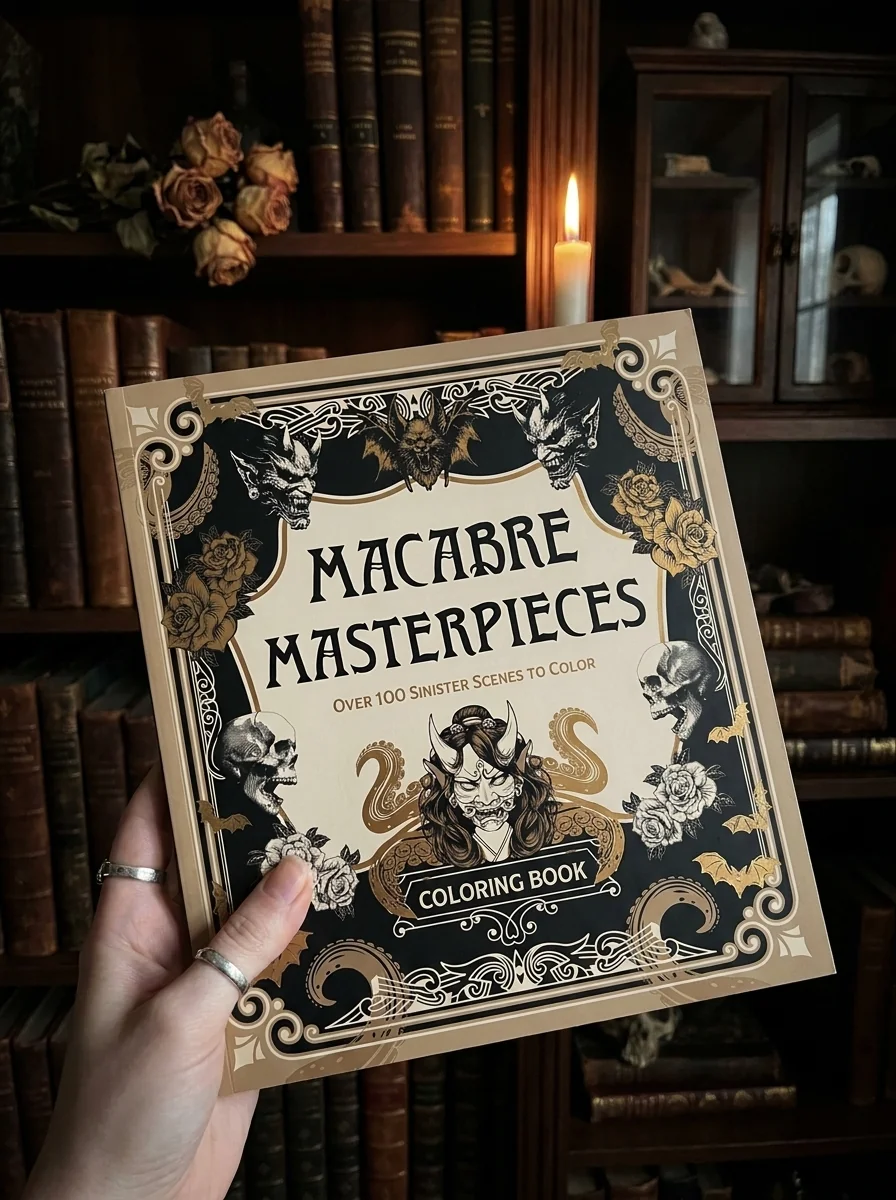 Macabre Masterpieces. Over 100 Sinister Scenes to Color, обкладинка