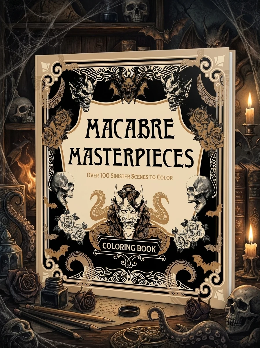 Macabre Masterpieces. Over 100 Sinister Scenes to Color — Комікси та манґи