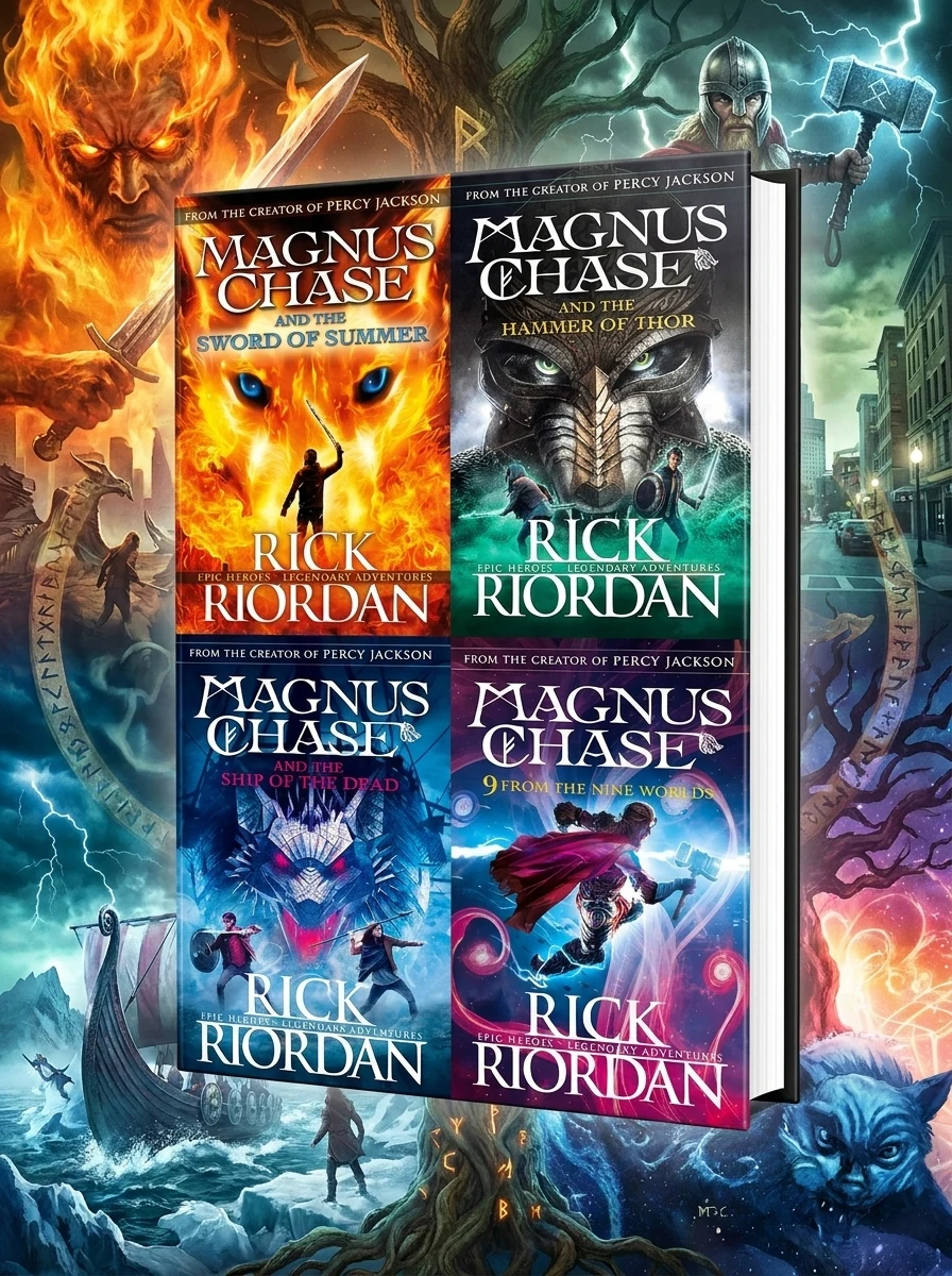 Magnus Chase and the Gods of Asgard Complete Collection (4 Books Slipcase)