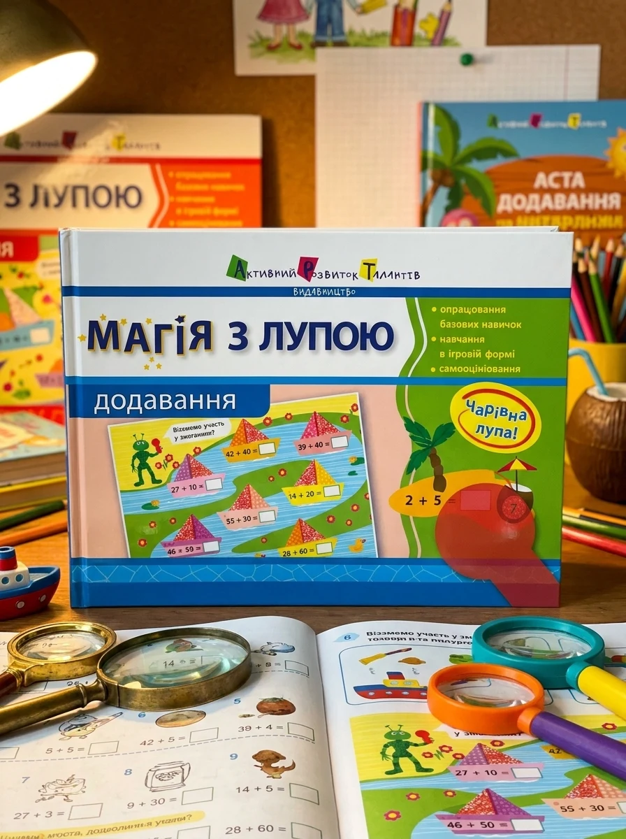 Магія з лупою. Додавання, — Комікси та манґи