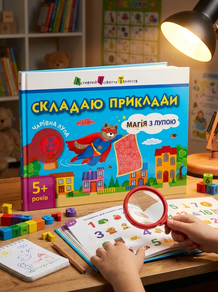 Магія з лупою. Складаю приклади, — Дитяча література